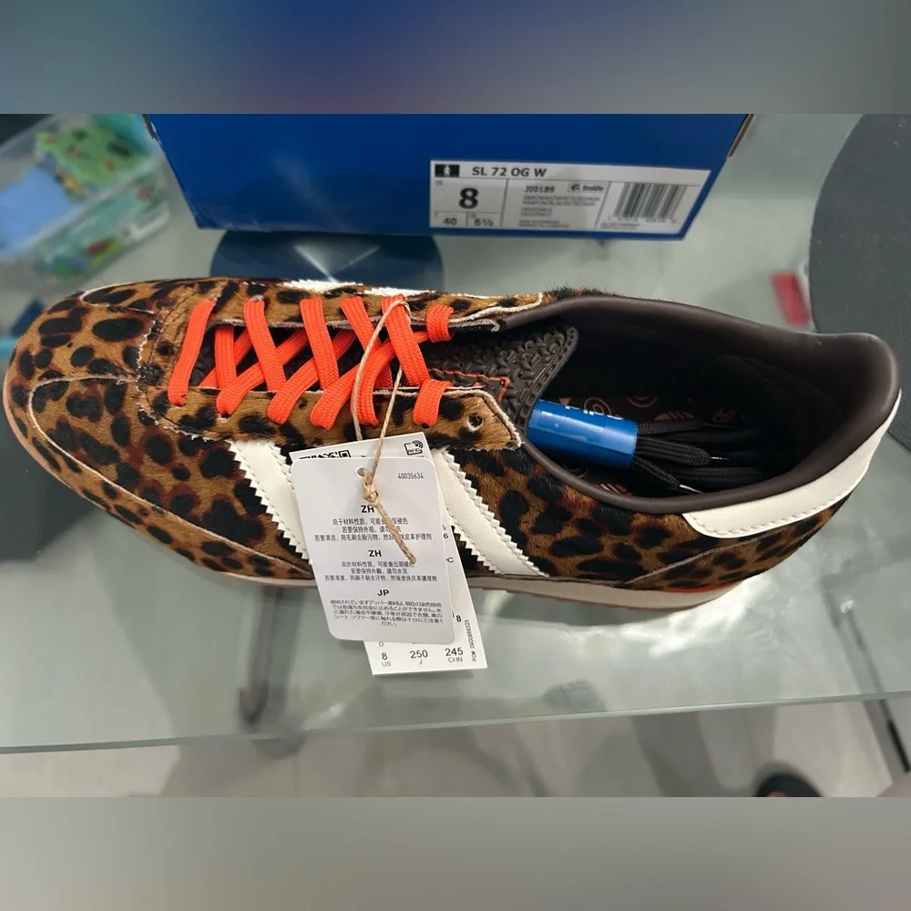 Adidas Women's leopard SL 72 OG SHOES - Picture 6 of 10